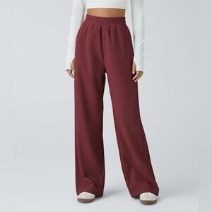 HALARA Burgundy Corduroy Pants